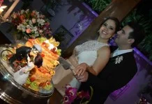 No Villa It&aacute;lia, Fabiana e Miguel se casam em cerim&ocirc;nia marcante