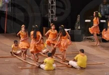 Dan&ccedil;as folcl&oacute;ricas e coral no Tuti Resort com alunos da rede municipal, sexta