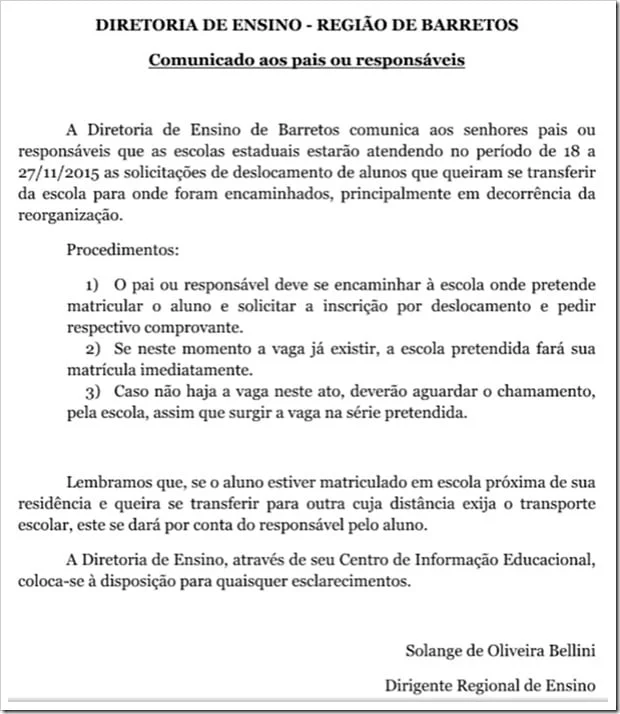 comunicado-DRE