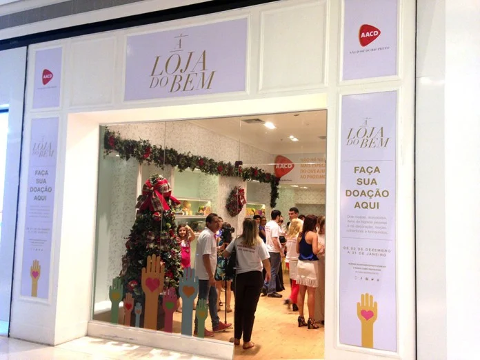 Loja do Bem para arrecadar doações para a AACD é inaugurada no Iguatemi
