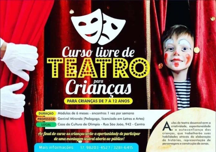 Projeto Teatral abre vagas para turma infantil