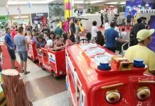 Brinquedos modernos garantem a diversão de crianças e adultos no Riopreto Shopping