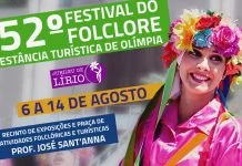 É hoje a abertura do 52º Festival de Folclore de Olímpia