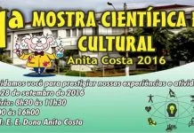 Anita Costa realizará 1ª Mostra Científica e Cultura dia 28