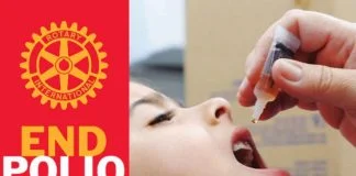 Rotary mantém vigilância para erradicar a poliomielite no mundo