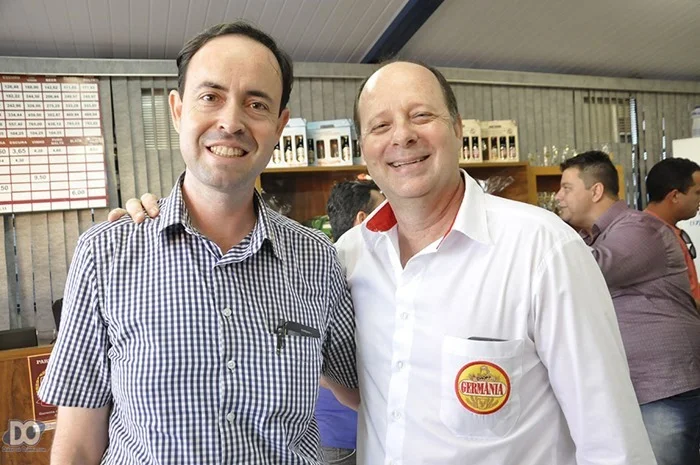 Eduardo Vendramel com o presidente da ACIO Flávio Vedovato