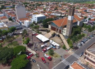 Alto comando da PM e Bombeiros esteve em Olímpia para entrega de viatura e lançamento de Museu