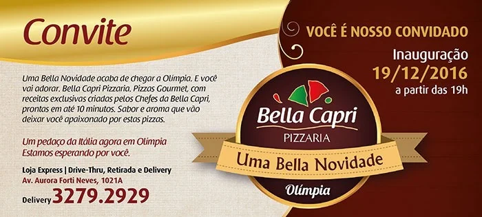 Convite Bella Capri Abrão Thomé