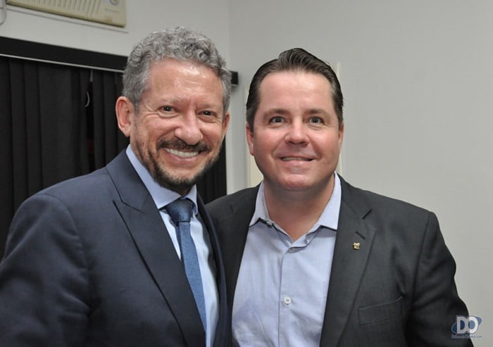 Winston Costa Rezende com Beto Puttini, autor da homenagem