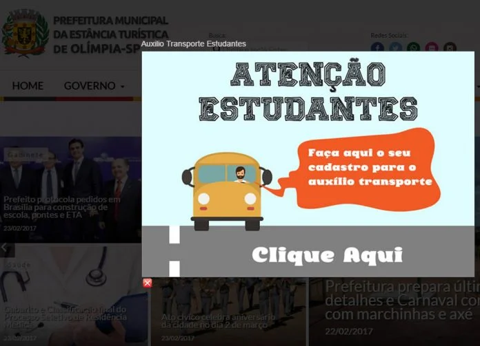 Prefeitura abre inscrições para auxílio transporte e divulga Membros da Comissão de Gerenciamento