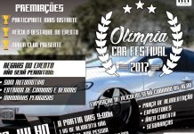 1º Olímpia Car Festival será neste domingo