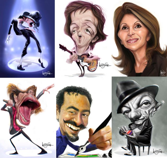 Espaço Cultural Iguatemi recebe exposição de “The Stars” do caricaturista Lézio Júnior
