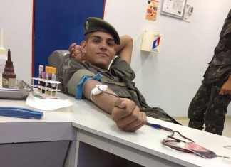 Atiradores do Tiro de Guerra doam sangue para Hemocentro de Olímpia