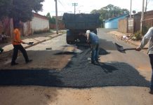 Obras e Prodem aplicaram mais de 750 toneladas de massa asfáltica em 2017