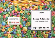 Romeu Tamelini assina exposição de arte na Casa da Cultura