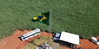 Uma homenagem ao País e ao ex-prefeito Wilson Zangirolami no Trevo da Cruz Alta