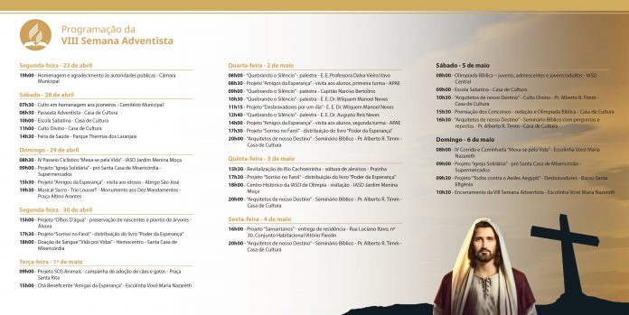 Semana Adventista começa sábado com culto e passeata