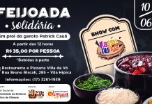 Fundo Social promoverá Feijoada Solidária para ajudar adolescente olimpiense