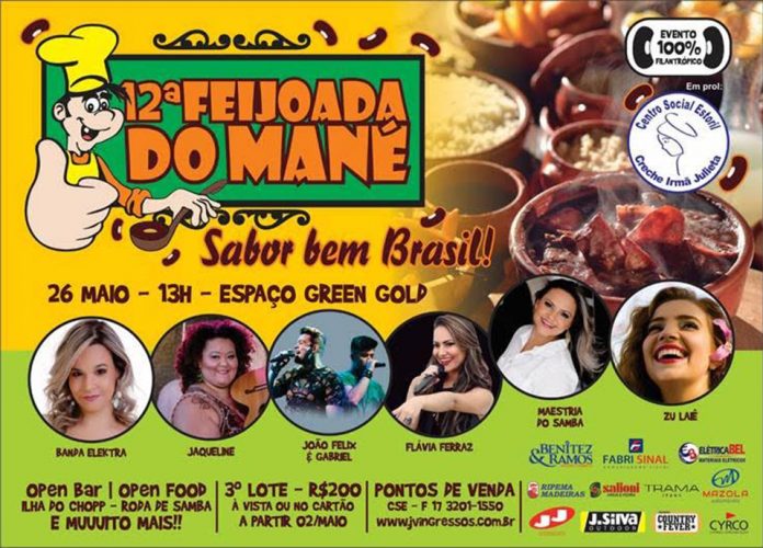Centro Social Estoril, de Rio Preto, realiza a 12ª Feijoada do Mané, sábado