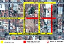 Construção de galerias na região central tem nova interdição