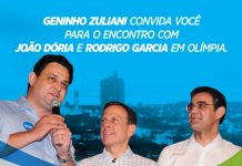 É Hoje: Geninho traz Dória e Rodrigo no Thermas dos Laranjais. Antes, empresários se reúnem no Enjoy Park