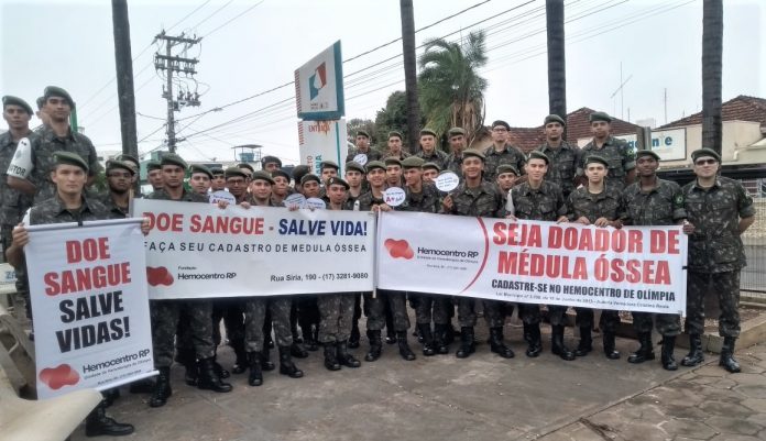 Tiro de Guerra promove campanha de doação de sangue com atiradores