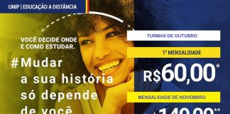 UNIP EAD com promoção relâmpago: 30% OFF até o final do curso