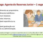 Vaga Agente de Reservas Junior