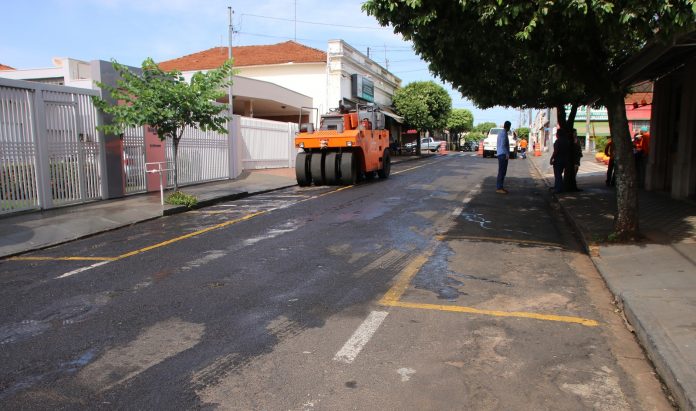 Centro terá interdições para obras de recapeamento asfáltico