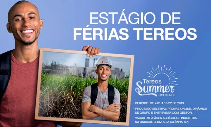 Tereos abre inscrições para programa de estágio de verão