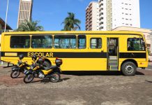 Alunos terão novo ônibus para transporte escolar. E trânsito fiscalizado com motocicletas