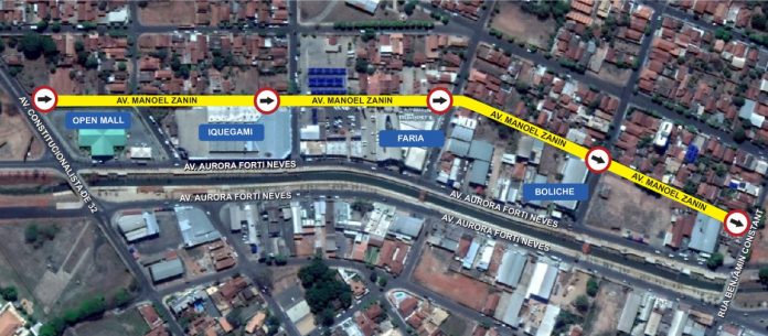 Avenida Manoel Zanin terá sentido único de direção