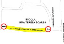 Rua Ângelo Quadros Bittencourt terá novo sentido de direção