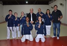 Karatê de Olímpia conquista sete medalhas no Campeonato Brasileiro, em São Paulo