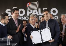Governo de SP entrega Estação de Tratamento de Esgotos de Olímpia. Firmado convênio para Bosque Urbano