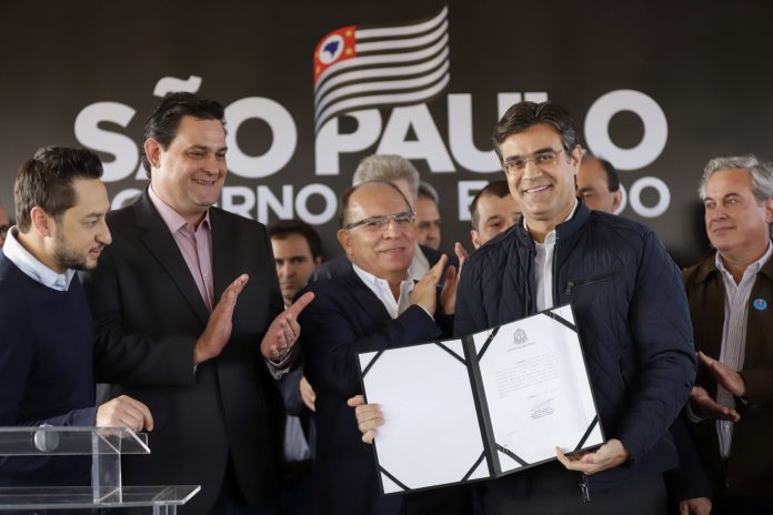 Governo de SP entrega Estação de Tratamento de Esgotos de Olímpia. Firmado convênio para Bosque Urbano