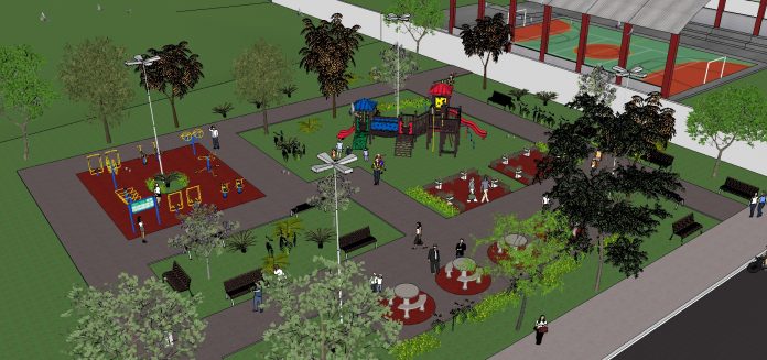 Praça do Tropical II e Cote Gil começa a ser construída