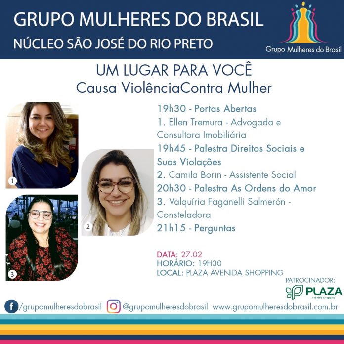 Grupo Mulheres do Brasil realiza evento “Um Lugar para Você”, em Rio Preto