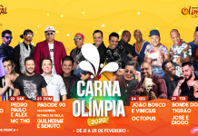 Confira todos os detalhes do CarnaOlímpia: artistas, desfiles, camarote, matinês
