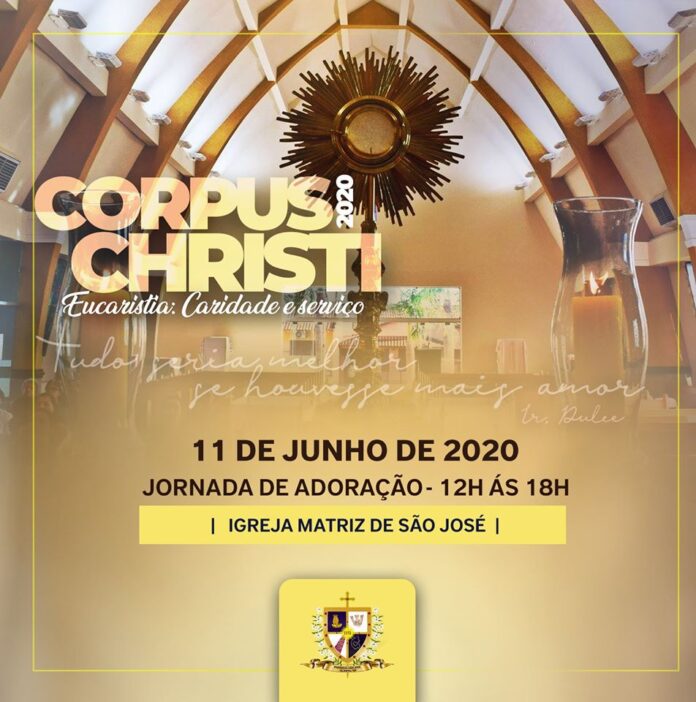 Igreja-Matriz de São José divulga programação de Corpus Christi