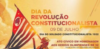 Cerimônia de 9 de Julho será virtual a partir das 11 horas