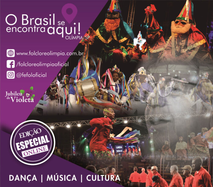 Primeiro Festival de Folclore de Olímpia totalmente digital já tem cartaz
