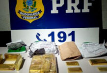 Hillux de Olímpia com 18 quilos de ouro é apreendida pela Polícia Rodoviária Federal em MT