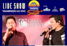Live Show com Gian e Giovani será solidária e com sorteio no sábado (10) à tarde