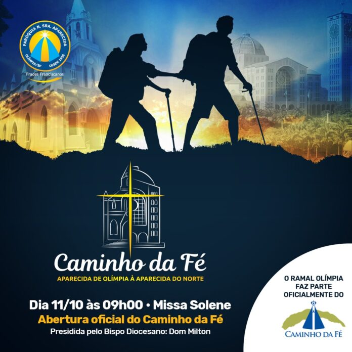 Olímpia e Aparecida se unem oficialmente, a partir deste domingo (11), pelo Caminho da Fé