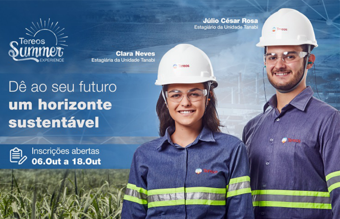 Tereos abre inscrições para estágio de férias com bolsa, hospedagem e benefícios