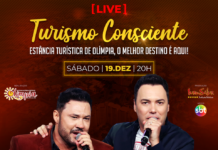 Olímpia terá live com João Bosco & Vinícius para divulgação do Turismo