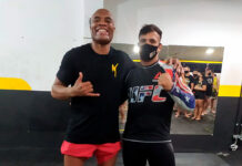 Professor de MMA de Olímpia participa de seminário com Anderson Silva