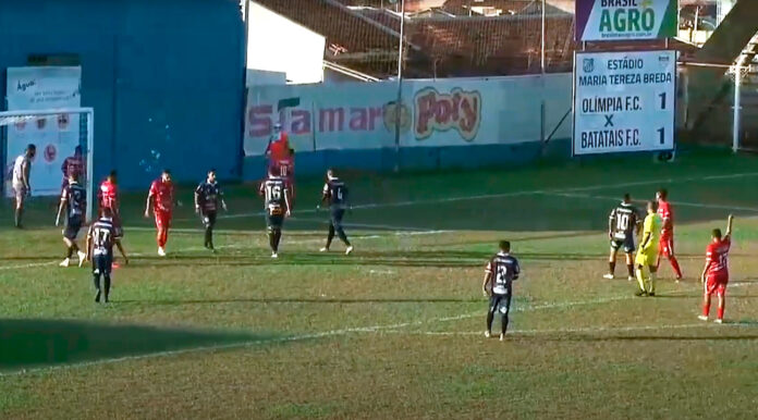 Olímpia 1 x 1 Batatais: Batatais é superior durante quase todo jogo, mas só empata