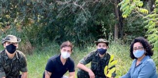“Operação Gaia”: Polícia Ambiental e Prefeitura fazem plantio de árvores nativas em Olímpia